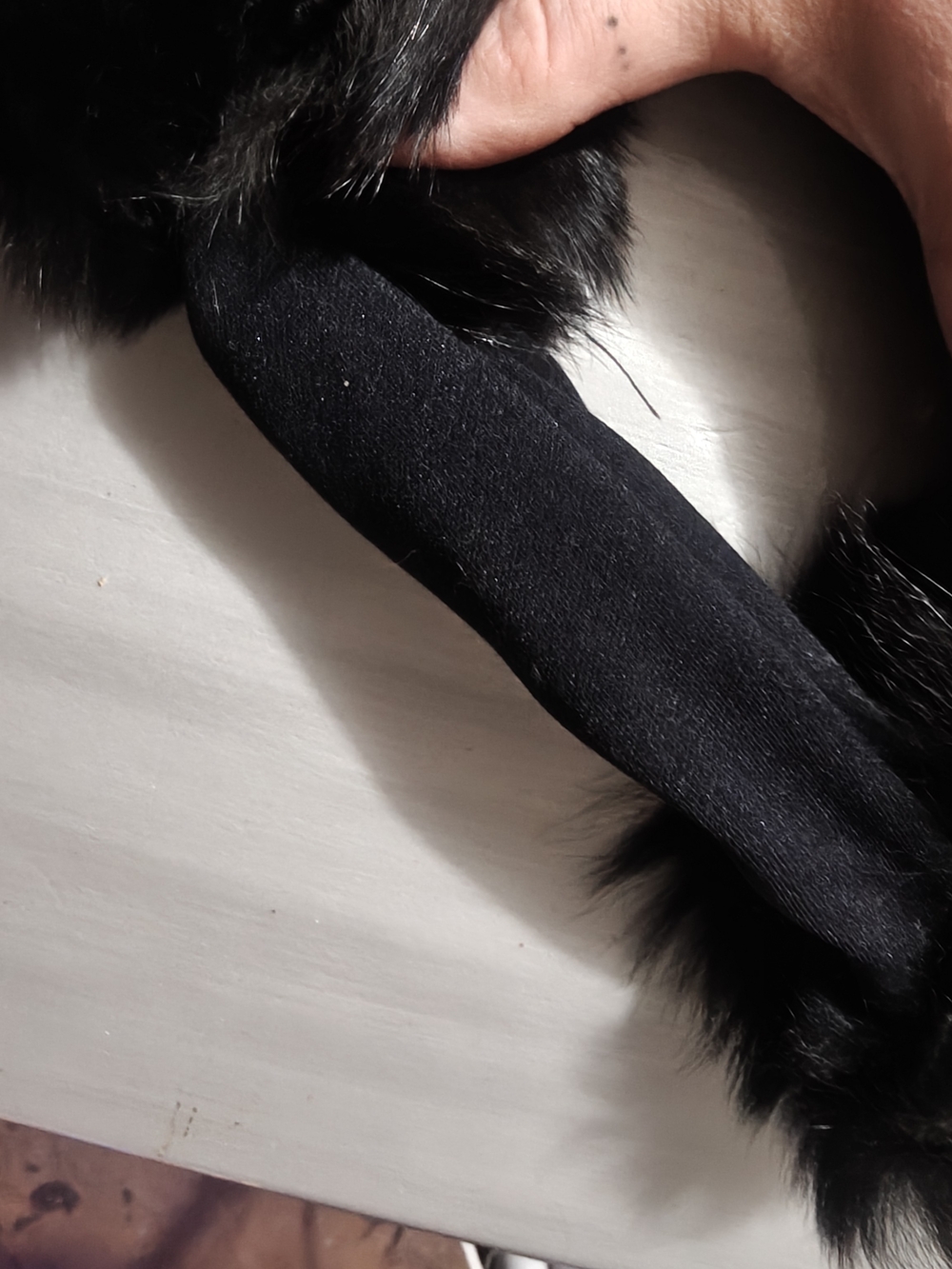 3 Fur Collars - Black, Brown, Grey - Picture 11 of 12